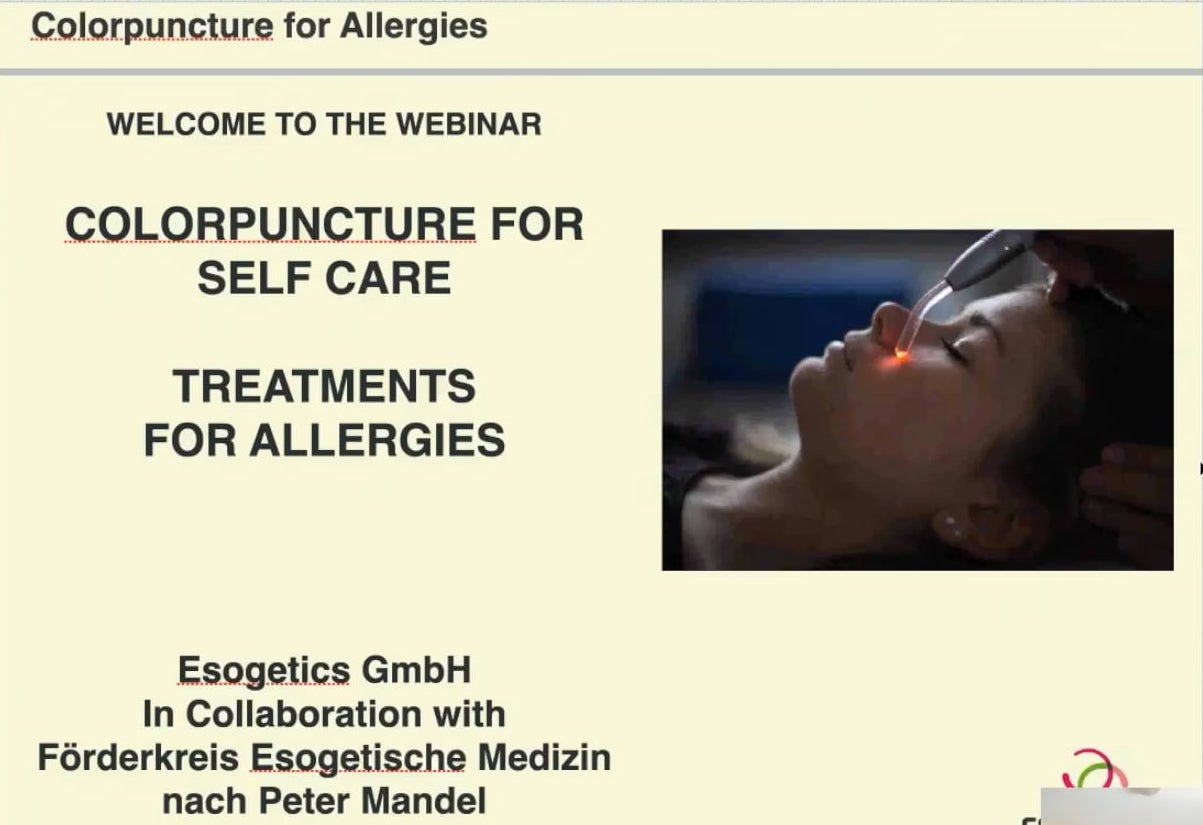 Self Care Treatments for Allergies | U.S. Esogetic Colorpuncture Institute